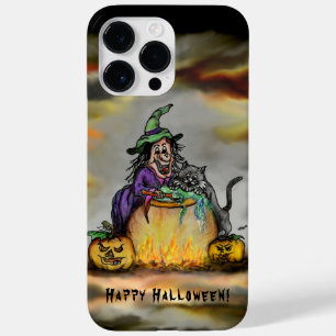 Witch en zwarte kat, Happy Halloween! Case-Mate iPhone 14 Pro Max Hoesje