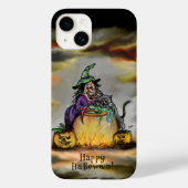 Witch en zwarte kat, Happy Halloween! Case-Mate iPhone Case (Achterkant)