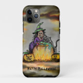 Witch en zwarte kat, Happy Halloween! Case-Mate iPhone Case (Achterkant)