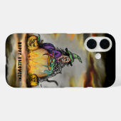 Witch en zwarte kat, Happy Halloween! Case-Mate iPhone Case (Achterkant (horizontaal))