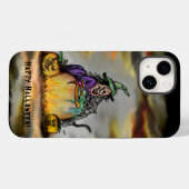 Witch en zwarte kat, Happy Halloween! Case-Mate iPhone Case (Achterkant (horizontaal))
