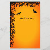 Witch en zwarte kat, Happy Halloween! Flyer (Achterkant)