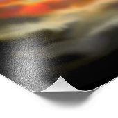 Witch en zwarte kat, Happy Halloween! Foto Afdruk (Hoek)