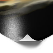 Witch en zwarte kat, Happy Halloween! Foto Afdruk (Hoek)