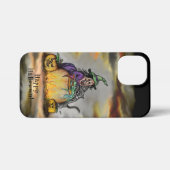 Witch en zwarte kat, Happy Halloween! iPhone Hoesje (Achterkant horizontaal)