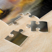 Witch en zwarte kat, Happy Halloween! Legpuzzel (Zijkant)