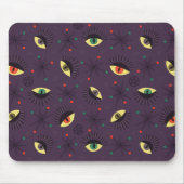 Witch Eyes Dark gothic Occult Pattern Muismat (Voorkant)