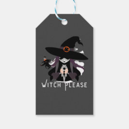 Witch Face Cadeaulabel