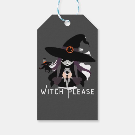 Witch Face Cadeaulabel (Achterkant)