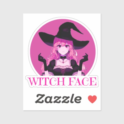 Witch Face Sticker (Vel)