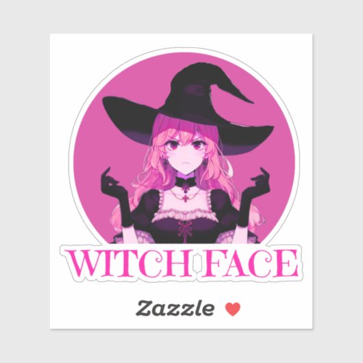 Witch Face Sticker (Vel)