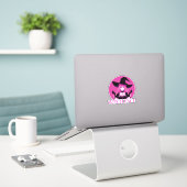 Witch Face Sticker (Laptop op bureau)