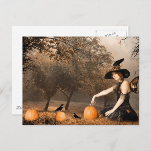 Witch Fairy Briefkaart (Voorkant / Achterkant)