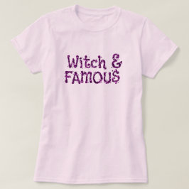 Witch & Famous Halloween Glitter T-shirt