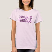 Witch & Famous Halloween Glitter T-shirt (Voorkant)