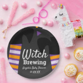 Witch Feet Brewing Halloween Birthday Baby shower Papieren Bordje (Feest)