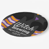 Witch Feet Brewing Halloween Birthday Baby shower Papieren Bordje (Gekanteld)