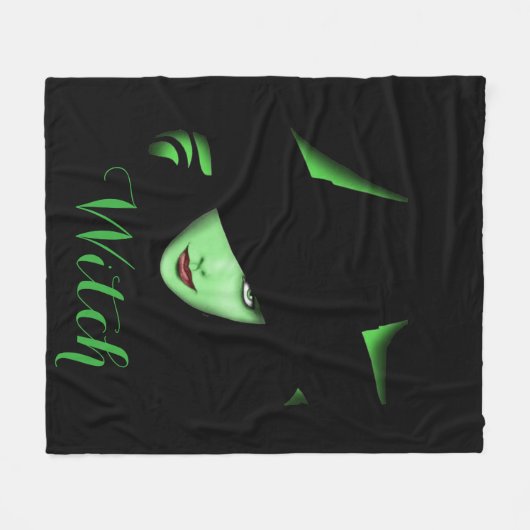 Witch Fleece Blanket Deken (Voorkant (Horizontaal))