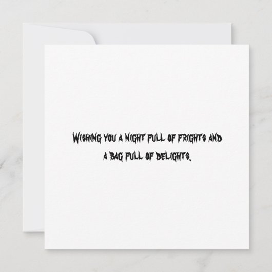 Witch Flying Happy Halloween Persoonlijke Kaart (Achterkant)