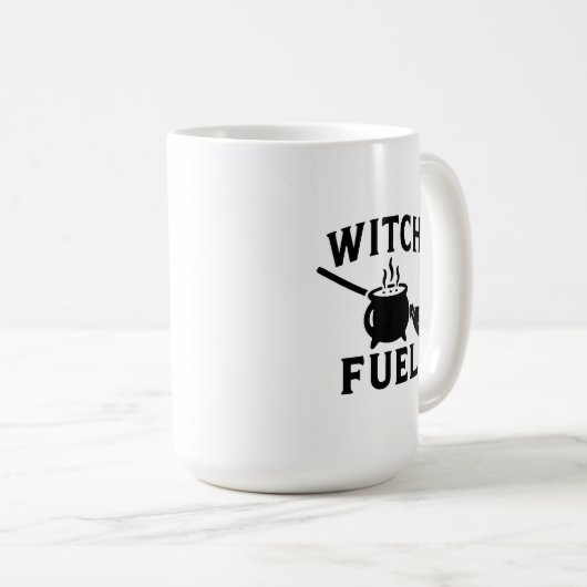 Witch Fuel Mok - Grappige Halloween Koffie Cup (Voorkant rechts)