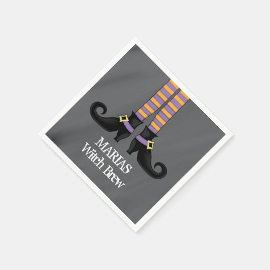 Witch Funny Custom Halloween Servet (Hoek)