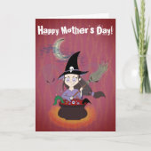 Witch Funny Happy Moederdag Kaart (Voorkant)