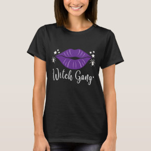 Witch Gang Lips, Paarse lips, wittige lips, heksen T-shirt