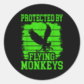 Witch Get My Flying Monkeys  Ronde Sticker (Voorkant)