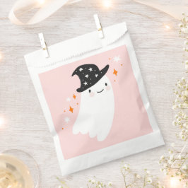 Witch Ghost Pink Halloween Bedankzakje