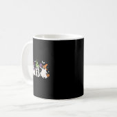 Witch Ghosts Spooky Halloween Witchy Vrouwen Meisj Koffiemok (Voorkant links)