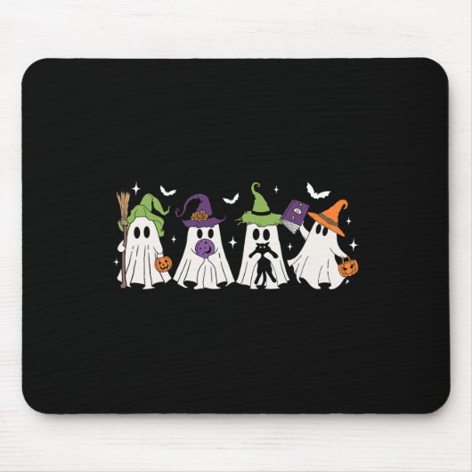 Witch Ghosts Spooky Halloween Witchy Vrouwen Meisj Muismat (Voorkant)