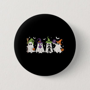 Witch Ghosts Spooky Halloween Witchy Vrouwen Meisj Ronde Button 5,7 Cm
