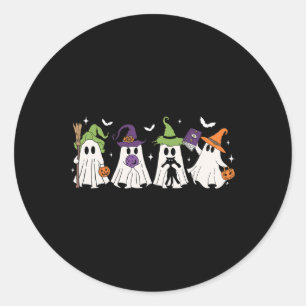 Witch Ghosts Spooky Halloween Witchy Vrouwen Meisj Ronde Sticker