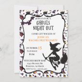 Witch Ghouls night Bachelorette Halloween oktober Kaart (Voorkant)
