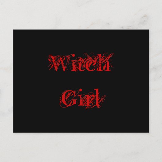 Witch Girl Briefkaart (Voorkant)