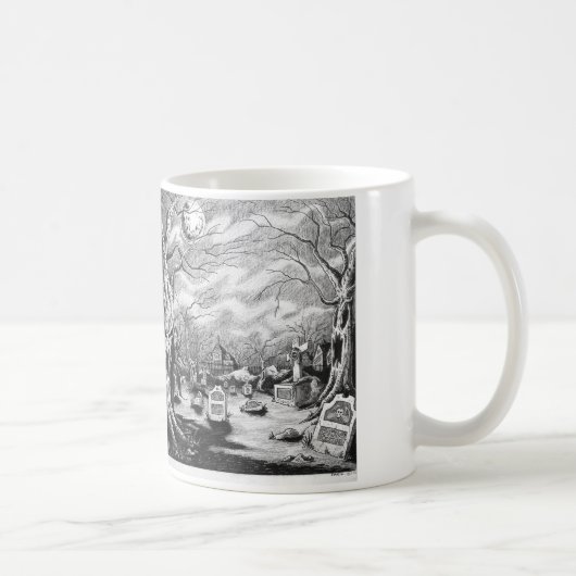 Witch & Graveyard Koffiemok (Rechts)