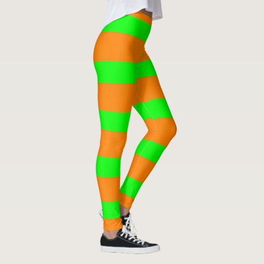 Witch Green en Oranje Pattern Leggings (Rechts)