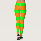 Witch Green en Oranje Pattern Leggings (Achterkant)