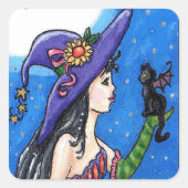 "Witch & Haar Bat-Cats" Sticker (Voorkant)