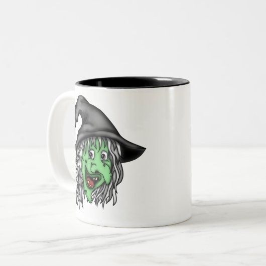 Witch Hag Tweekleurige Koffiemok (Voorkant links)