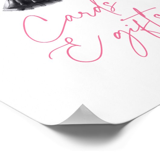 Witch Halloween Baby Shower Cards and Gifts Poster (Hoek)