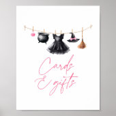 Witch Halloween Baby Shower Cards and Gifts Poster (Voorkant)