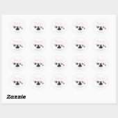 Witch Halloween Baby Shower Ronde Sticker (Vel)