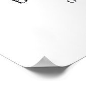 Witch Halloween Baby shower Welkom Teken Poster (Hoek)