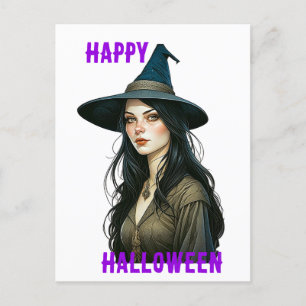 Witch Halloween Briefkaart