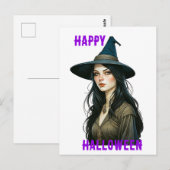Witch Halloween Briefkaart (Voorkant / Achterkant)