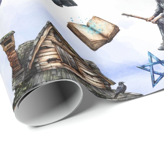 Witch Halloween Cadeaupapier (Rol Hoek)