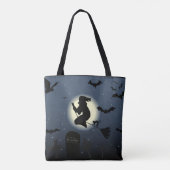 Witch & Halloween Canvas tas (Achterkant)