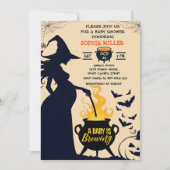 Witch Halloween Cauldron Baby is bezig met het bro Kaart (Voorkant)