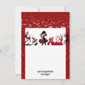 Witch Halloween Haunted House Kind Birthday Party Kaart (Achterkant)